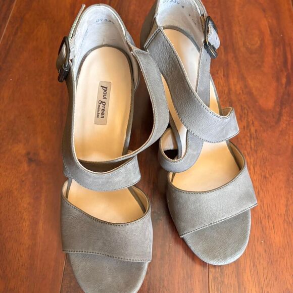 Paul Green Women's Grey and Khaki Sandals - Picture 3 of 8